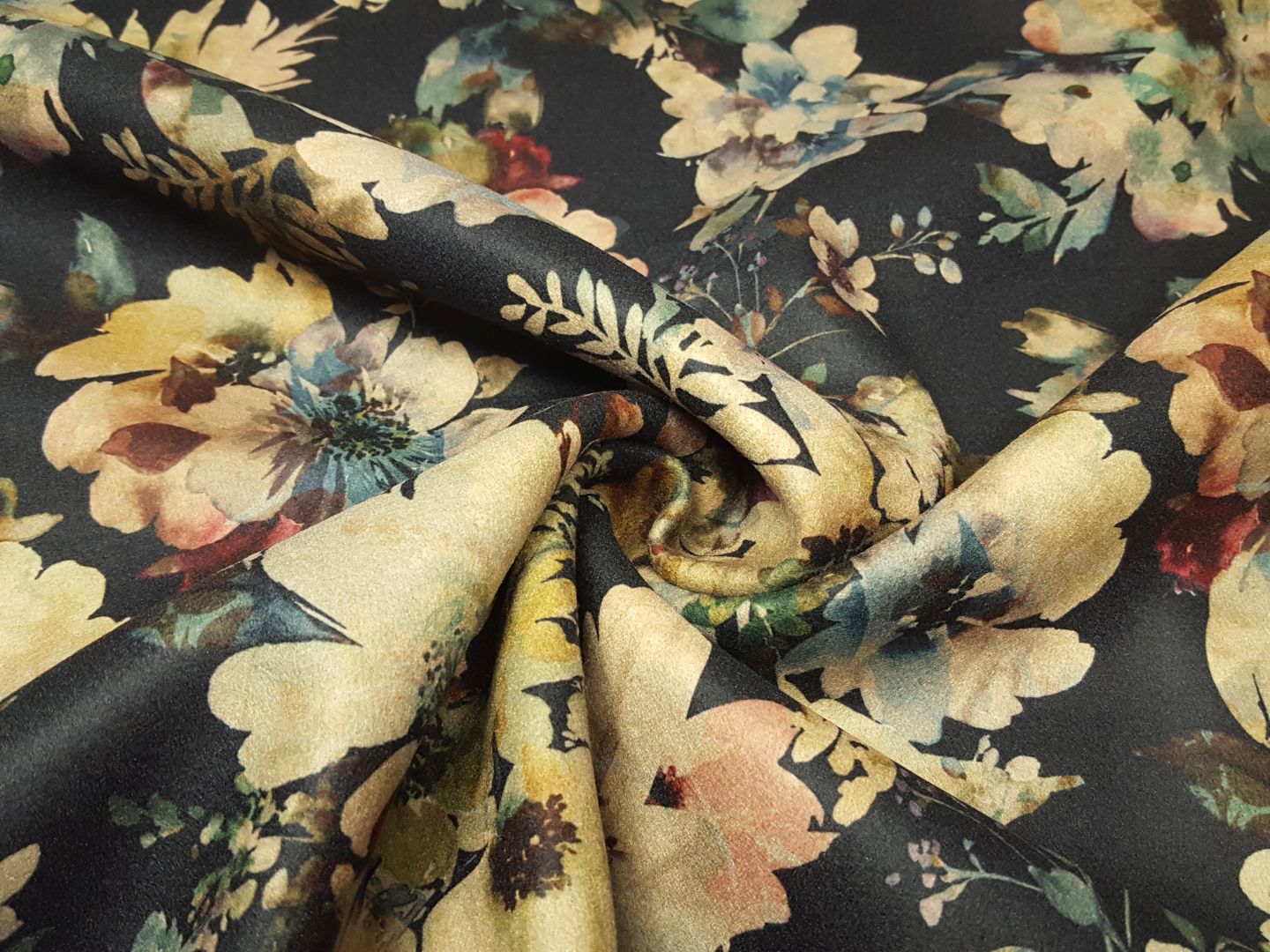 Glasgow Flowers schwarz/beige
