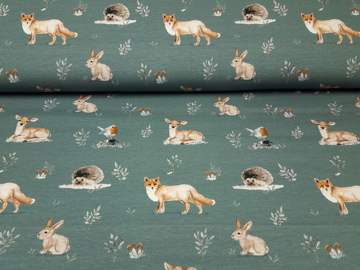 Forrest Animals blaugrau/beige/braun