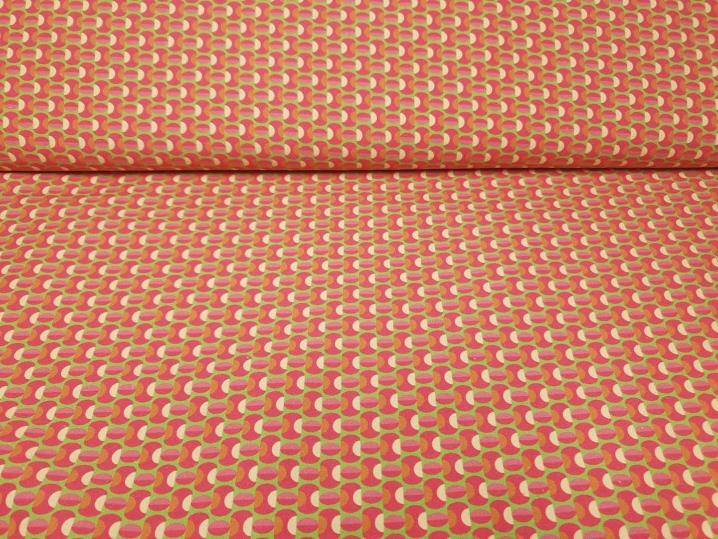 Freaky Bengalin pink/grasgrün/ecru