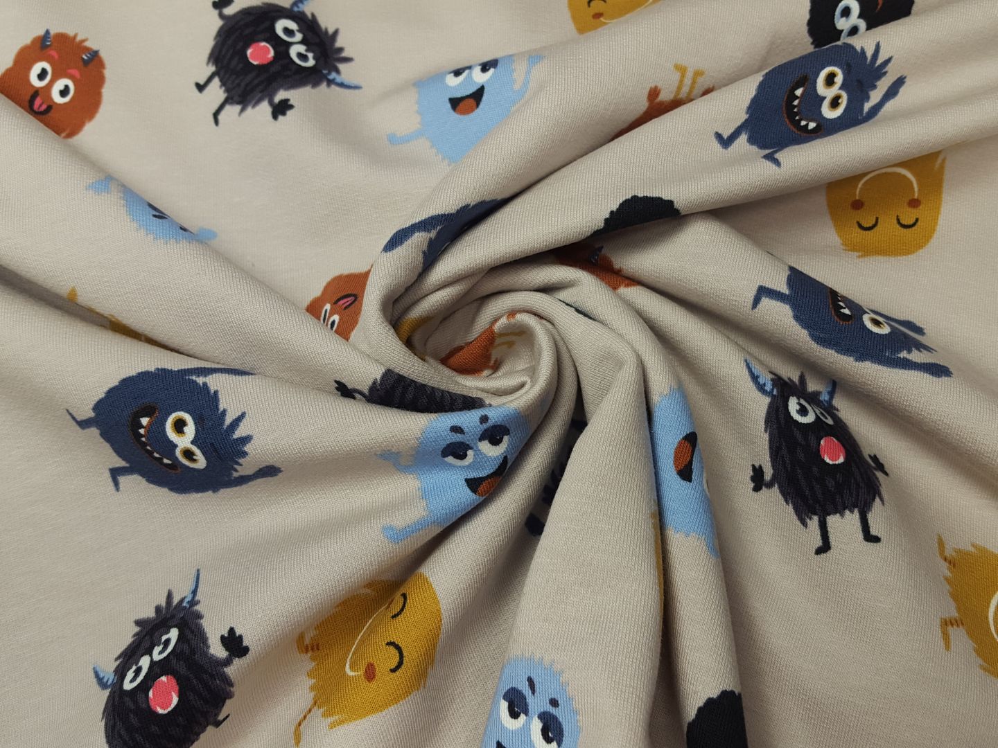 Funny monsters sand/blau/ocker