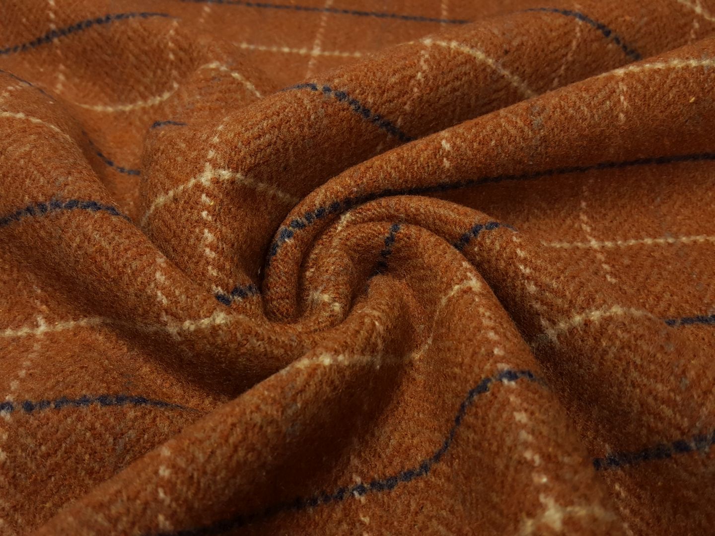 Gabriela rostbraun/dunkelblau/beige