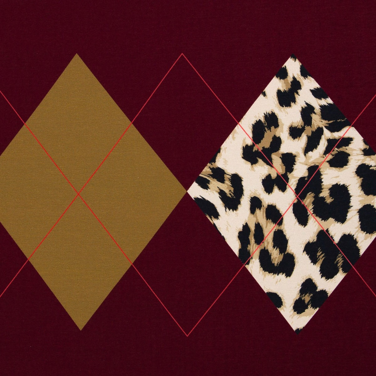 Geoluxe Argyle by Ki-ba-doo weinrot/rot/ocker