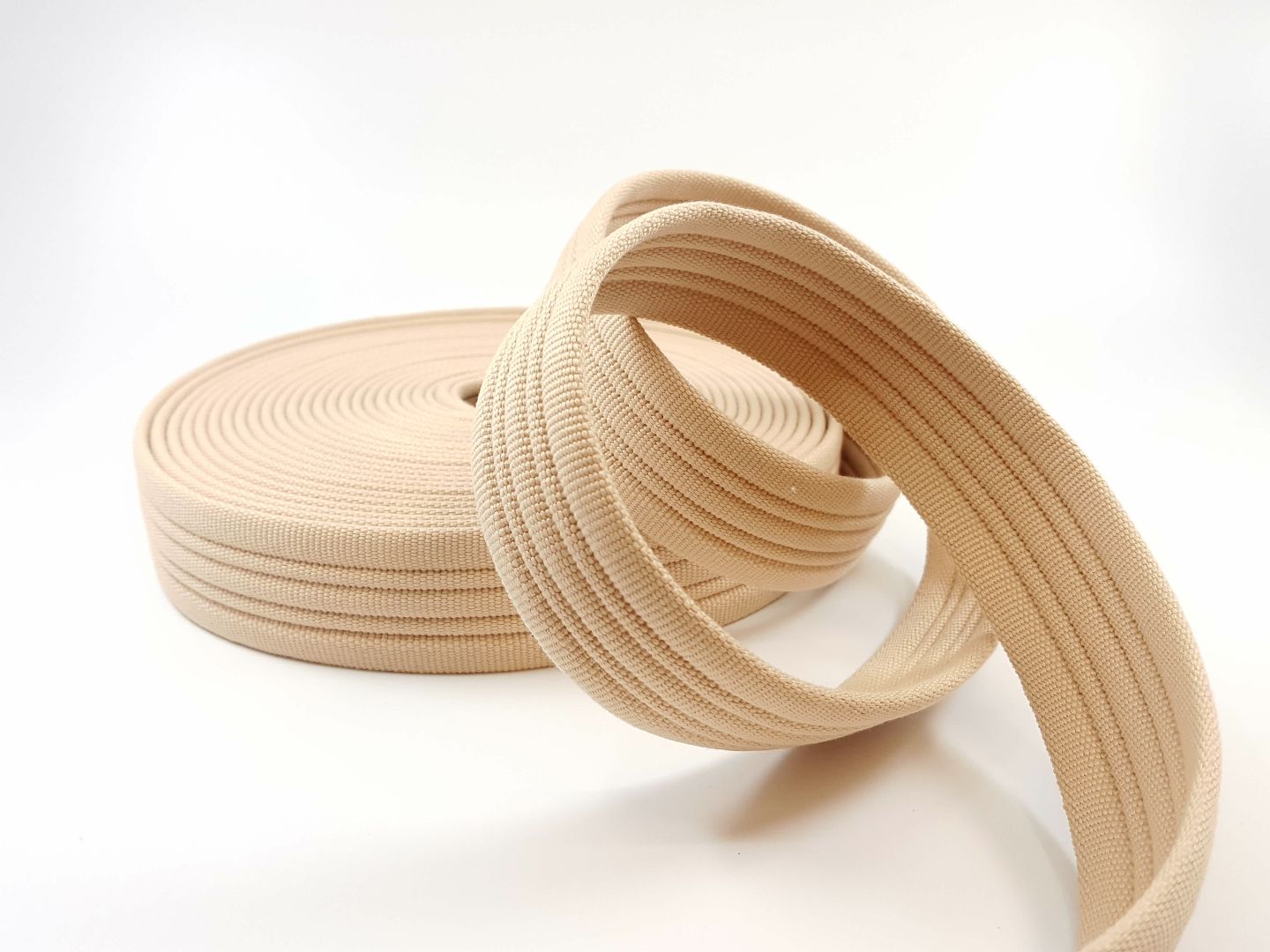 gestepptes Gurtband beige