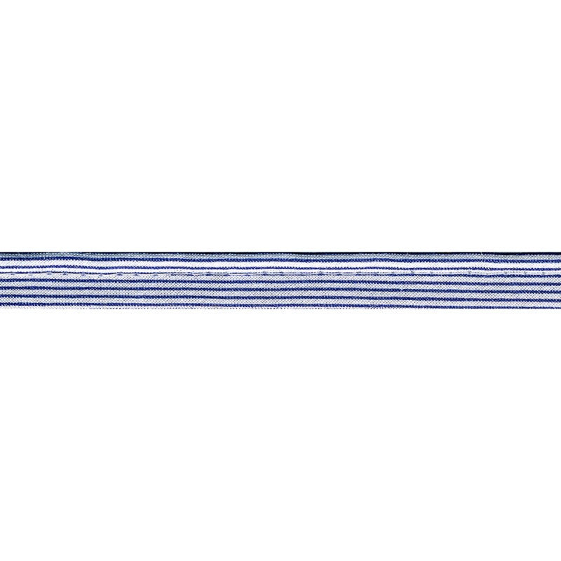gestreifte Paspel blau/weiss