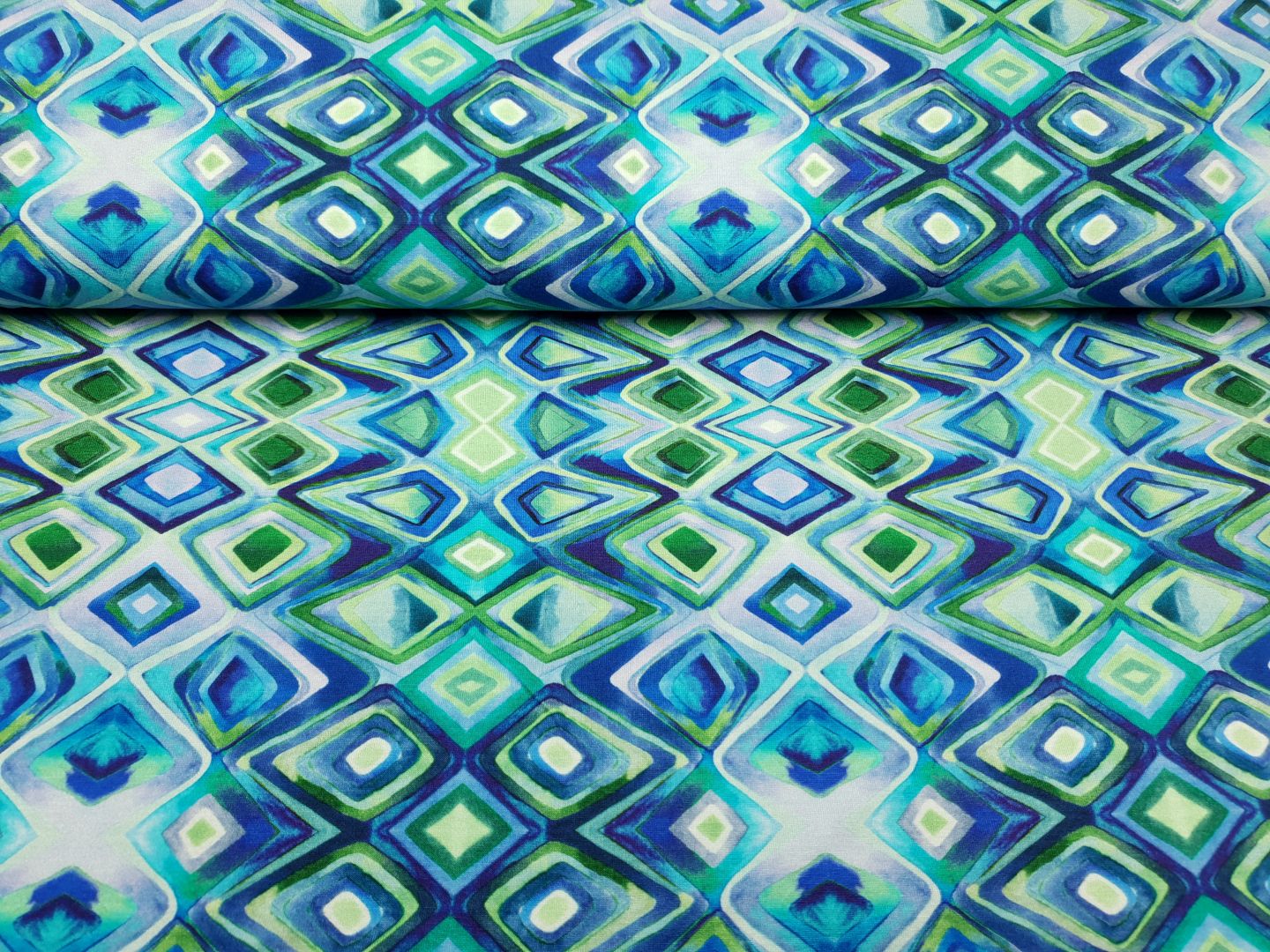 Grafic lila/blau/grün