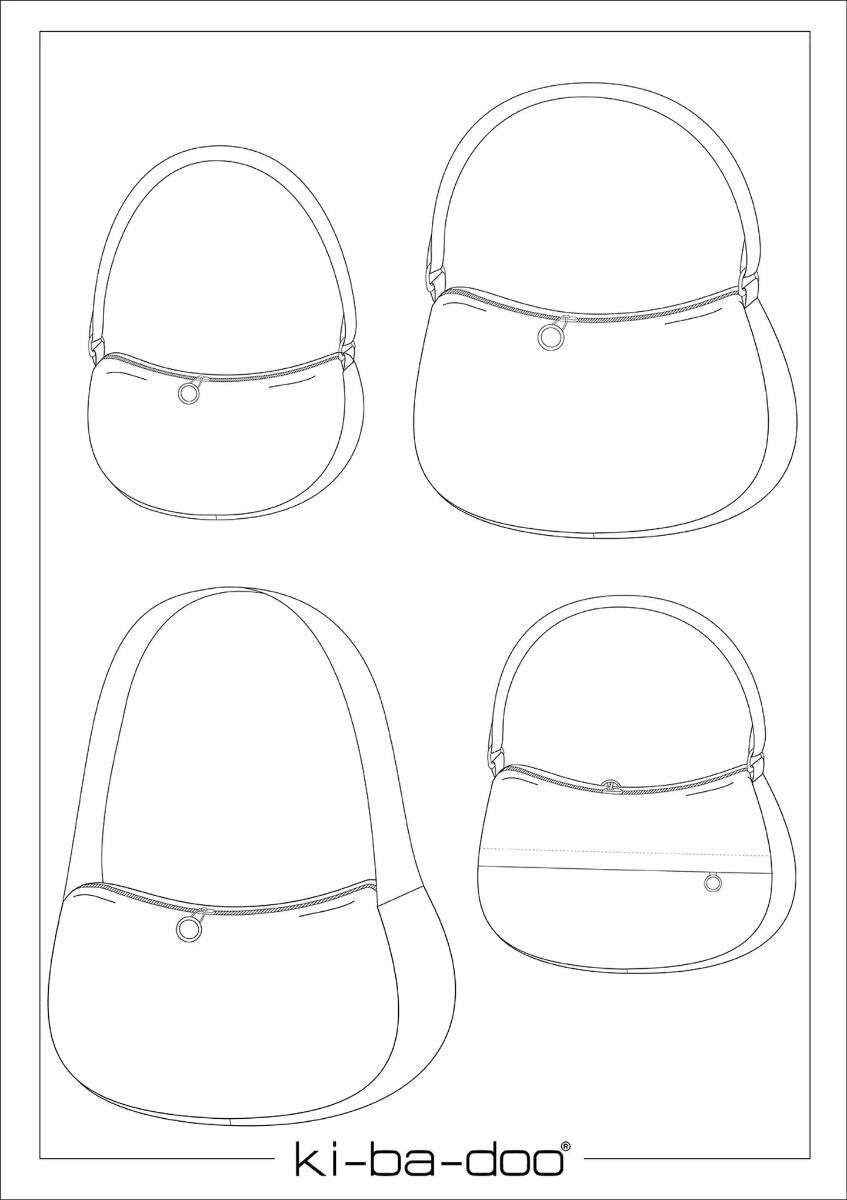 Tasche Måne, Ki-ba-doo Papierschnittmuster