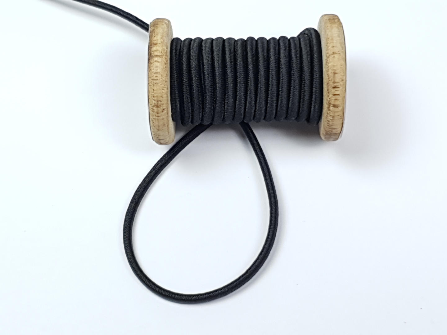 Gummikordel ø 3 mm schwarz
