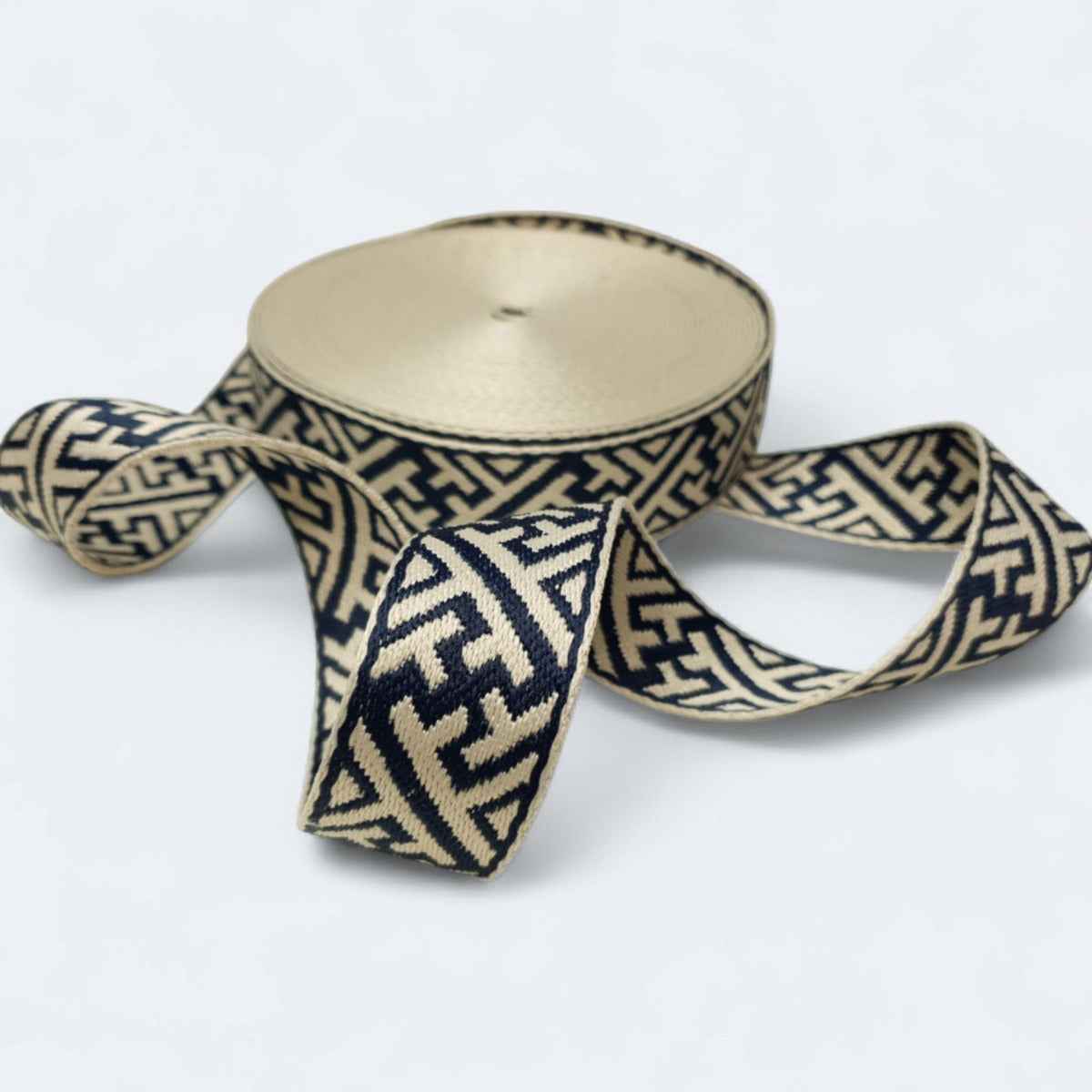 Gurtband Geo 38mm navy/sand