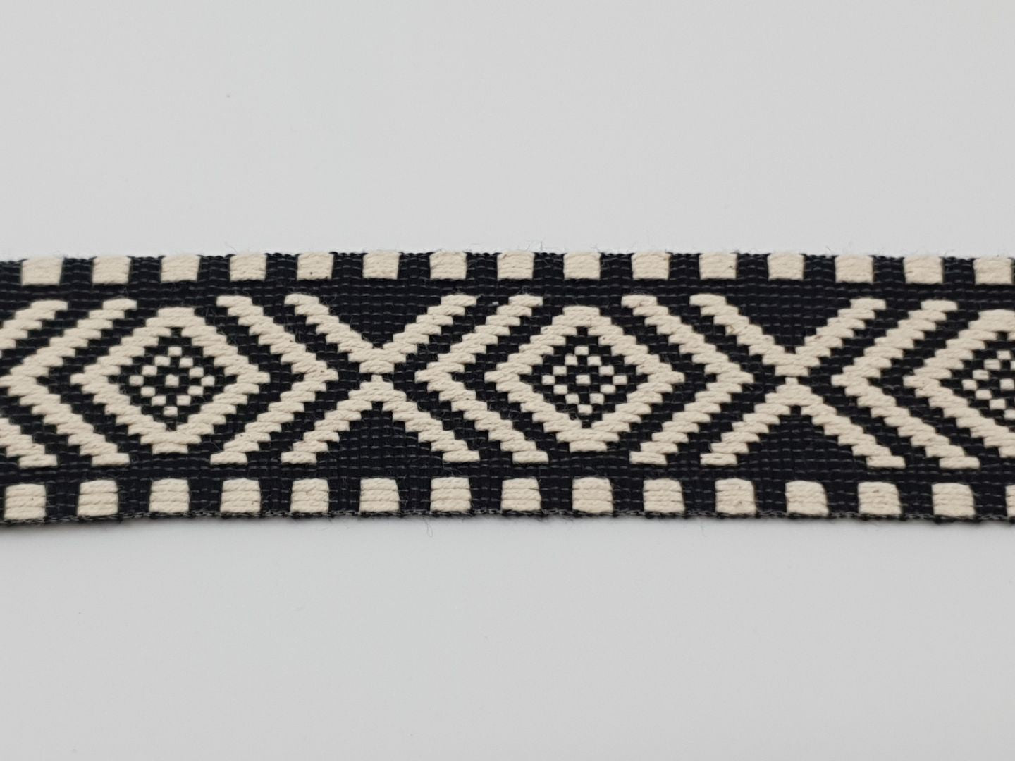 Webband Boho 38mm schwarz/ecru