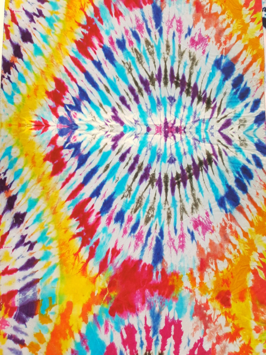 Tie Dye Summerbag Panel dunkelblau/weiss/bunt