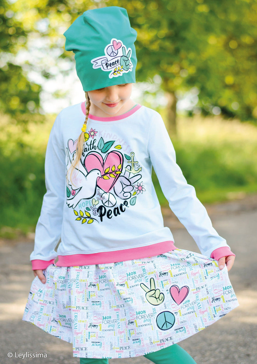 Happy Love&Peace by Iycklig Design mint/bunt
