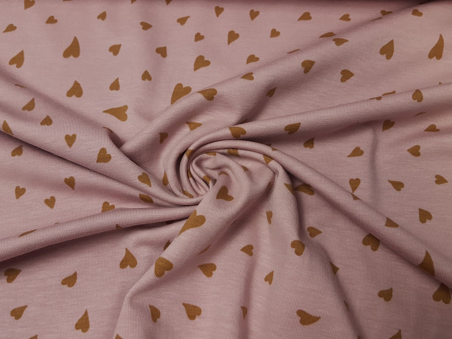 Hearts dusty pink/ocker