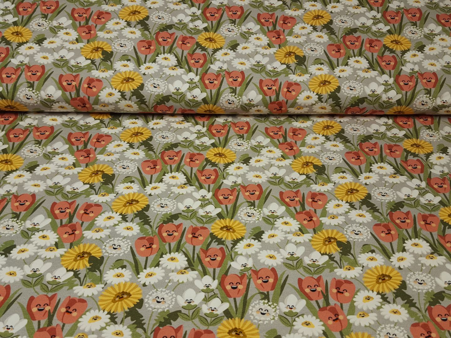 Hello Flower grau/army/zimt/offwhite