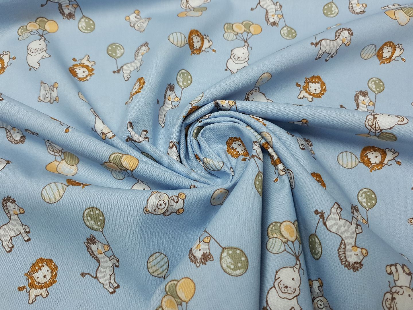 Hello Litte One! hellblau/apricot/beige/grün