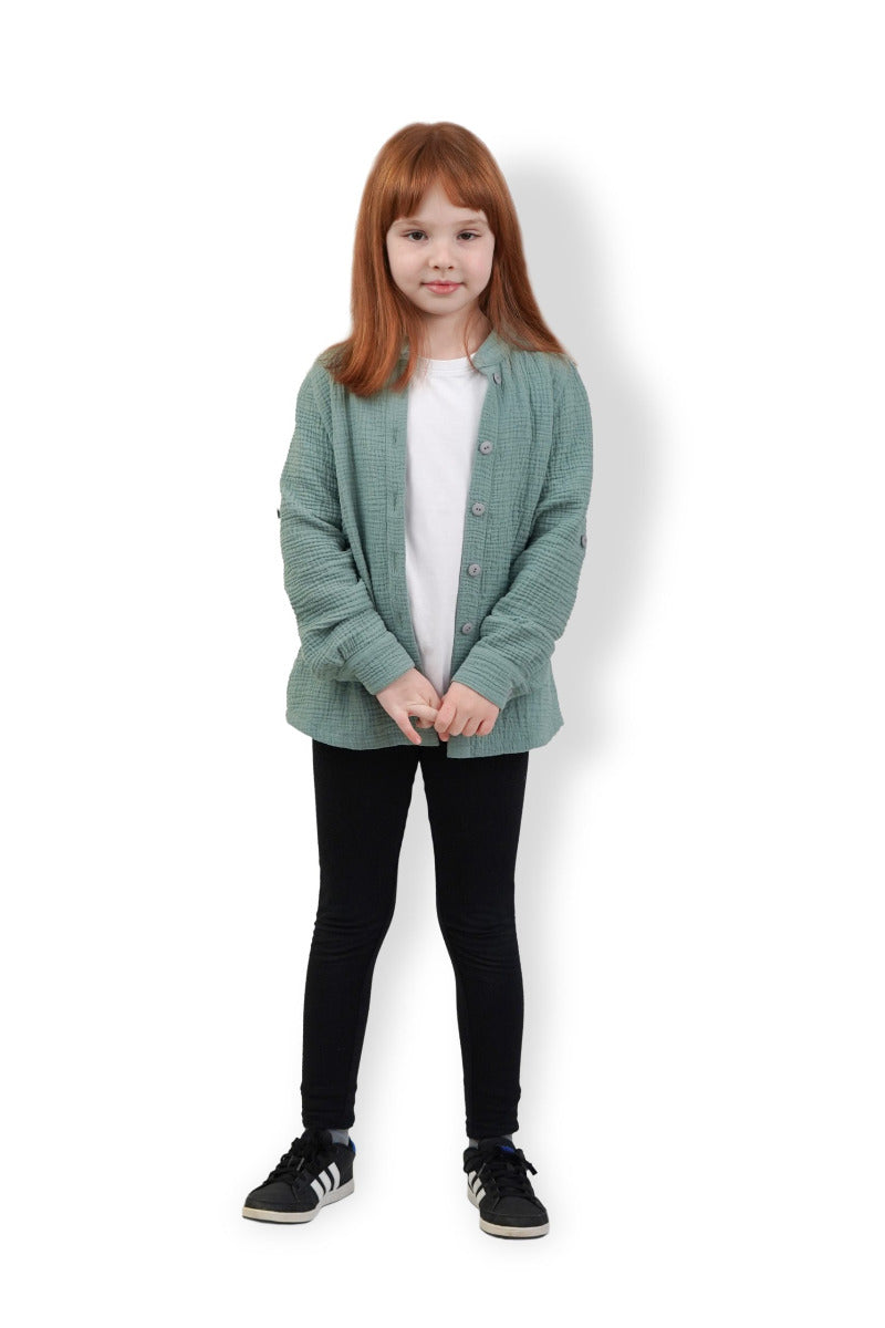 Papierschnittmuster Hemdbluse Kinder von Fadenkäfer