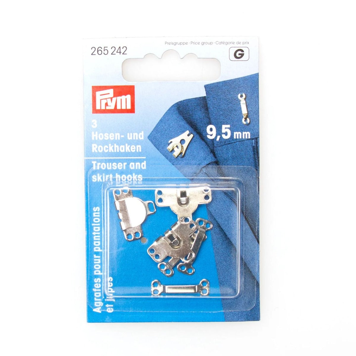 Prym Hosen-/ Rockhaken 9.5 mm