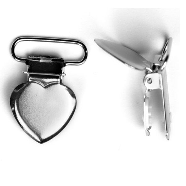 Clips für Nuggibänder 25mm Herz