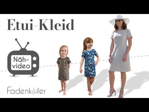Papierschnittmuster Etuikleid Damen von Fadenkäfer