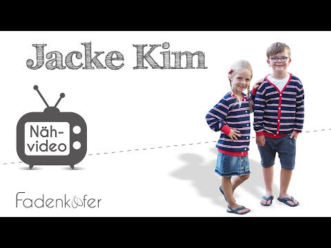 Papierschnittmuster Jacke Kim für Kinder von Fadenkäfer