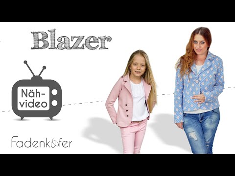 Papierschnittmuster Blazer Damen von Fadenkäfer
