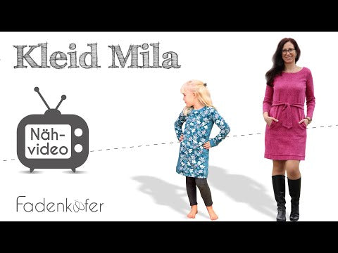 Papierschnittmuster Kleid Mila Kinder von Fadenkäfer