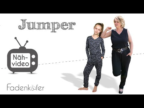 Papierschnittmuster Jumper Kinder von Fadenkäfer