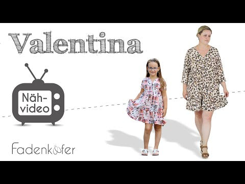 Papierschnittmuster Kleid Valentina Damen von Fadenkäfer