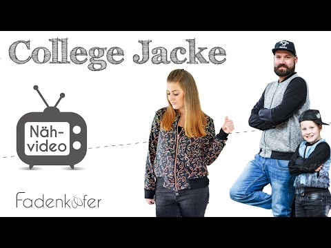 Papierschnittmuster College Jacke Damen von Fadenkäfer