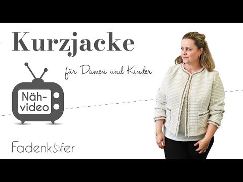 Papierschnittmuster Kurzjacke Damen von Fadenkäfer