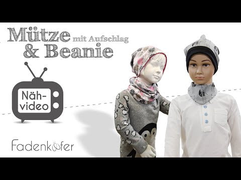 Papierschnittmuster Mützen- & Schalset von Fadenkäfer