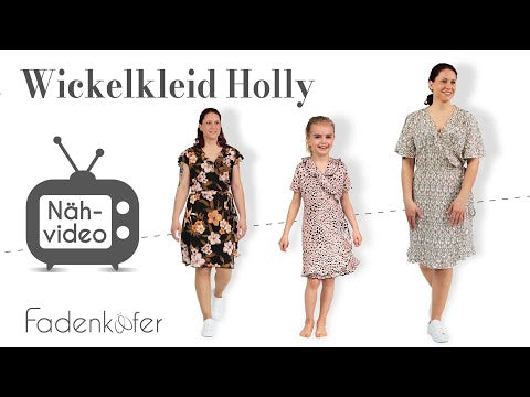 Papierschnittmuster Wickelkleid Holly Kinder von Fadenkäfer