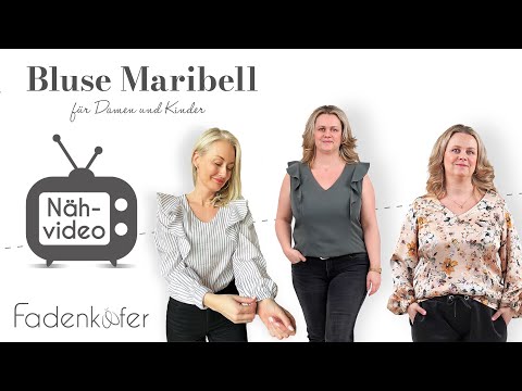 Papierschnittmuster Bluse Maribell Damen von Fadenkäfer