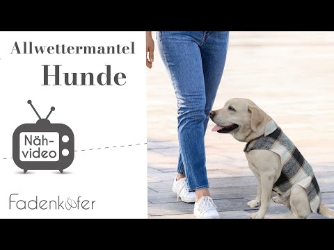 Papierschnittmuster Allwettermantel für Hunde von Fadenkäfer