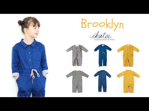 Brooklyn Jumpsuit für Kinder, Ikatee Papierschnittmuster