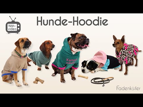 Papierschnittmuster Hunde-Hoodie von Fadenkäfer