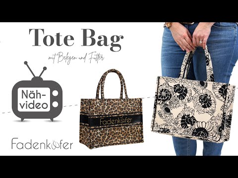Papierschnittmuster Tote Bag von Fadenkäfer