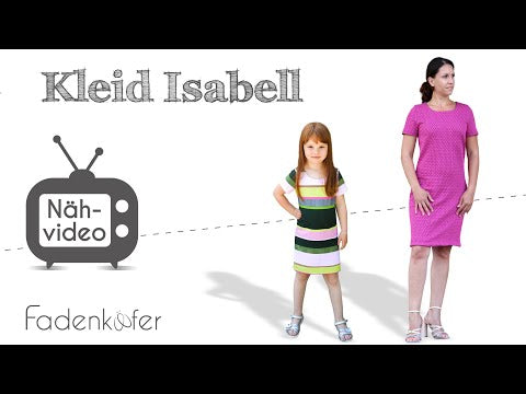 Papierschnittmuster Kleid Isabell Kinder von Fadenkäfer