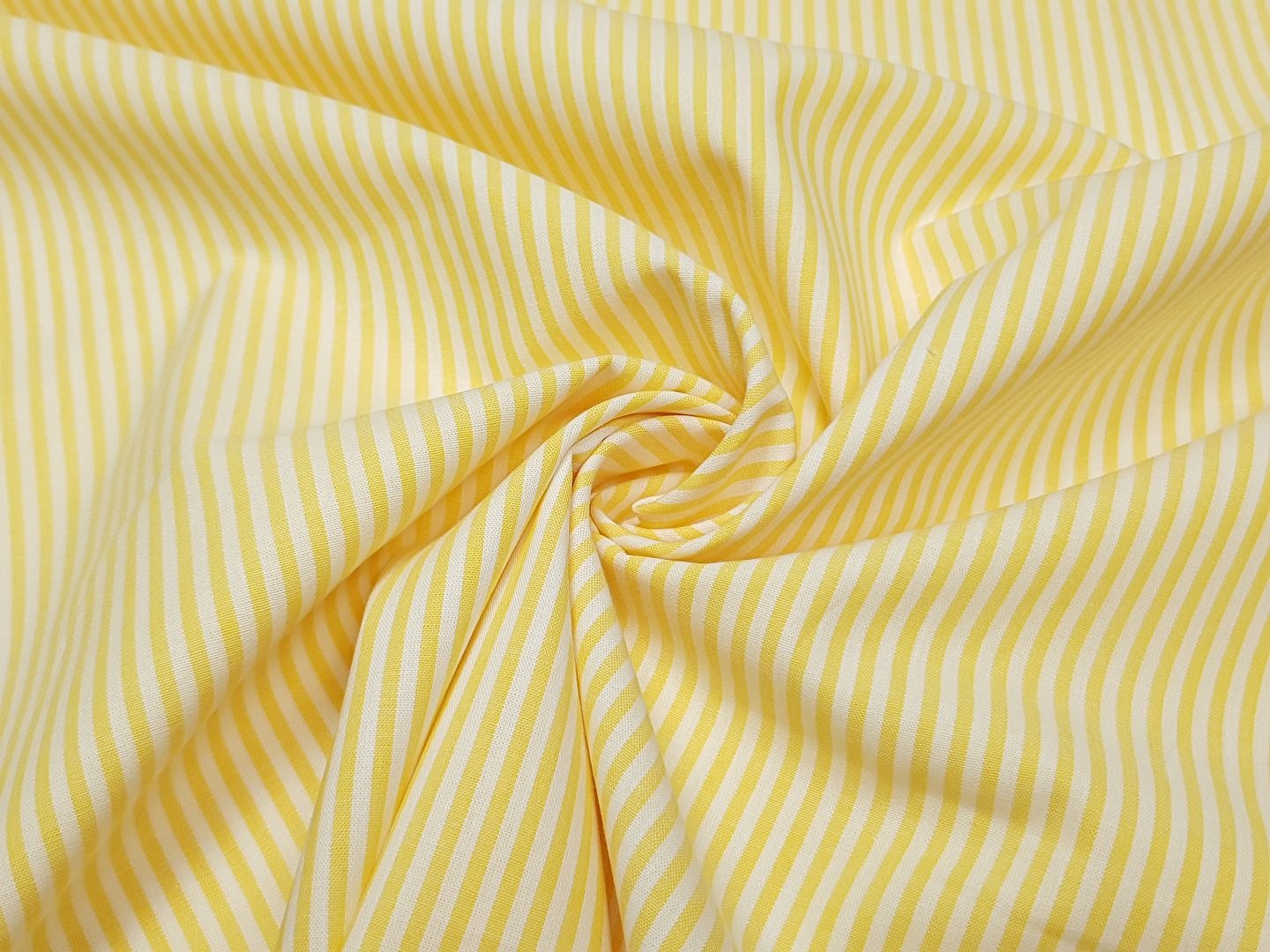 Ida Stripe weiss/zitronengelb