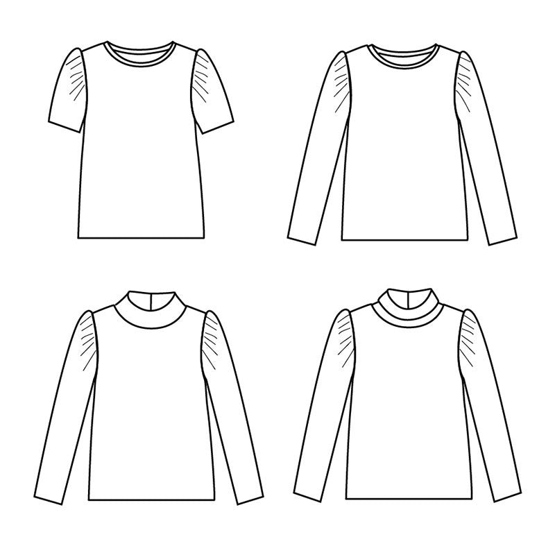 Lobelia T-Shirt für Damen, Ikatee Papierschnittmuster