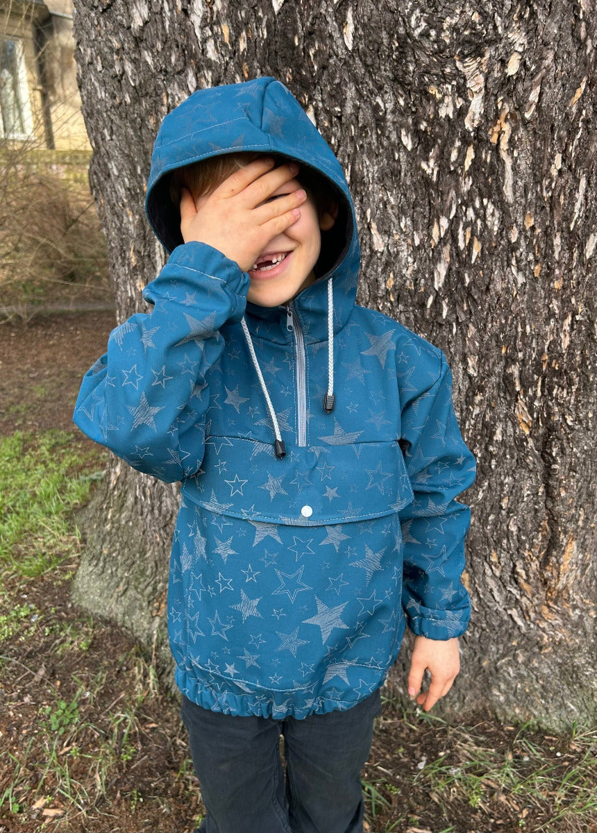 Papierschnittmuster Windbreaker Kinder von Fadenkäfer