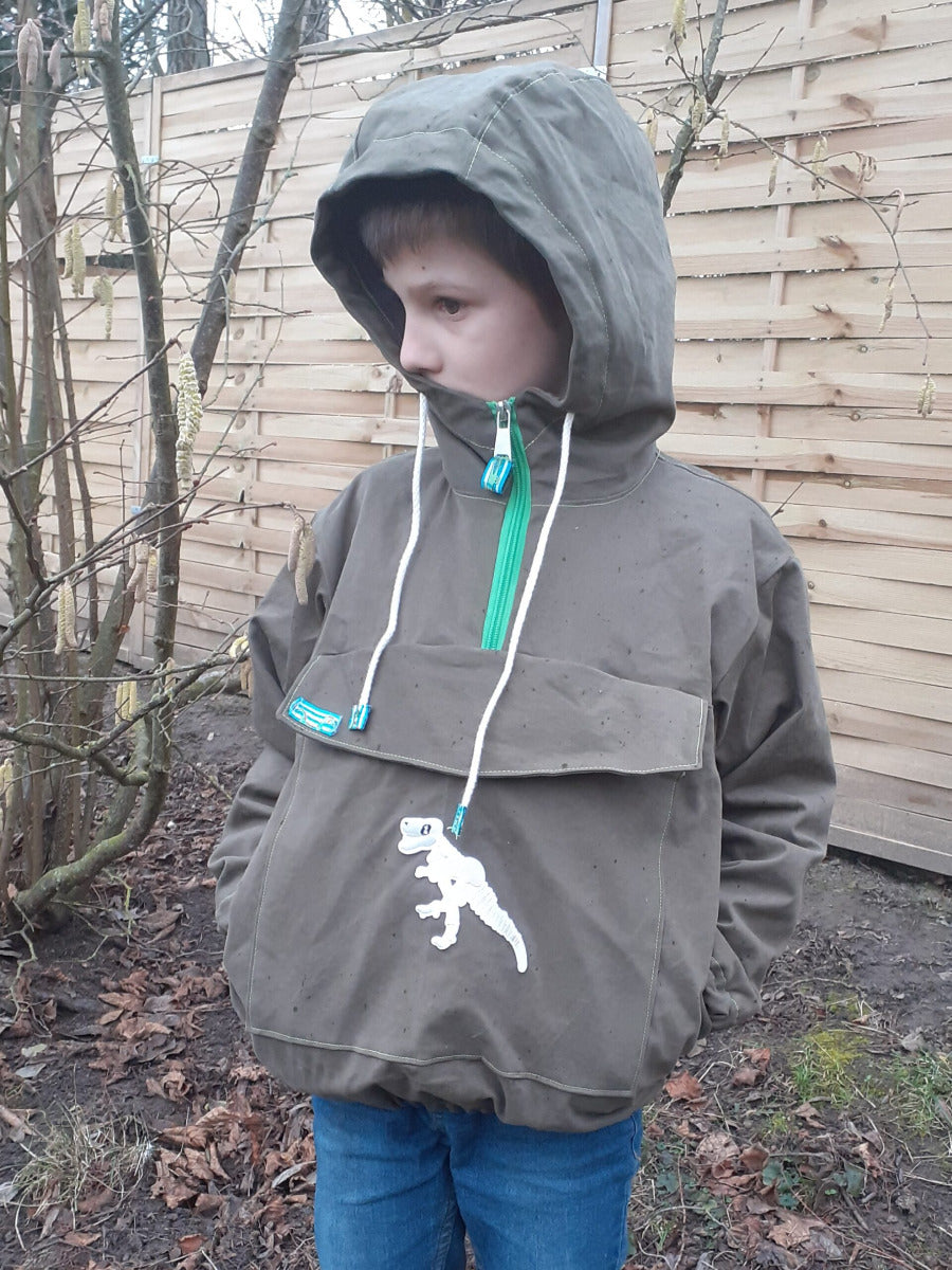 Papierschnittmuster Windbreaker Kinder von Fadenkäfer