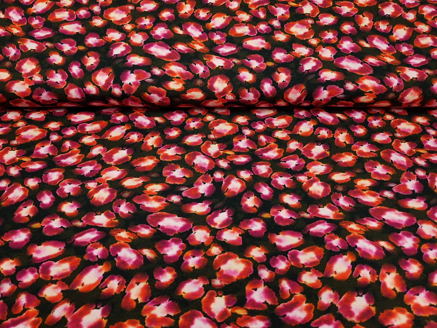Isa dunkelgrün/orange/pink