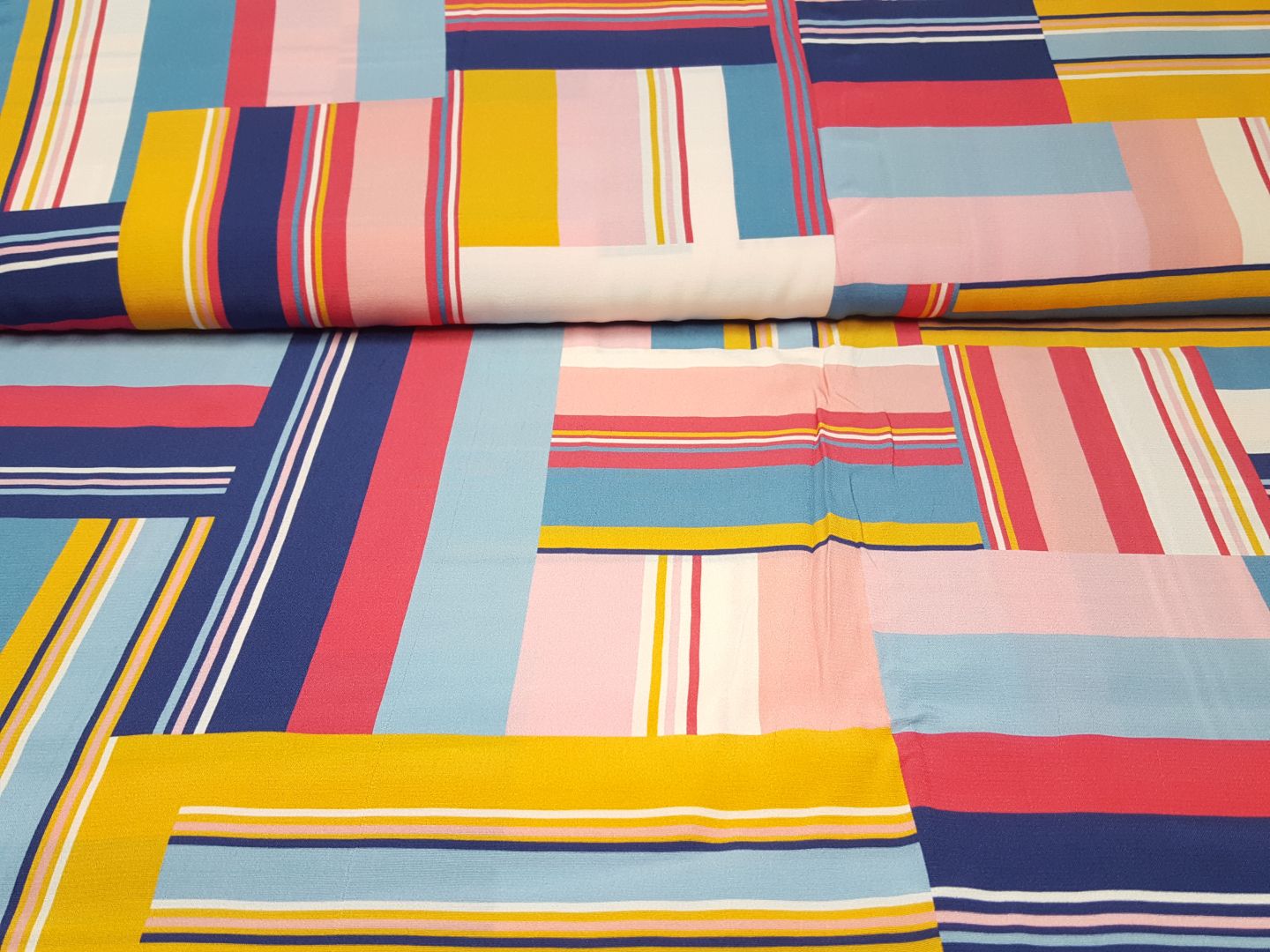 Isaac stahlblau/gelb/pink