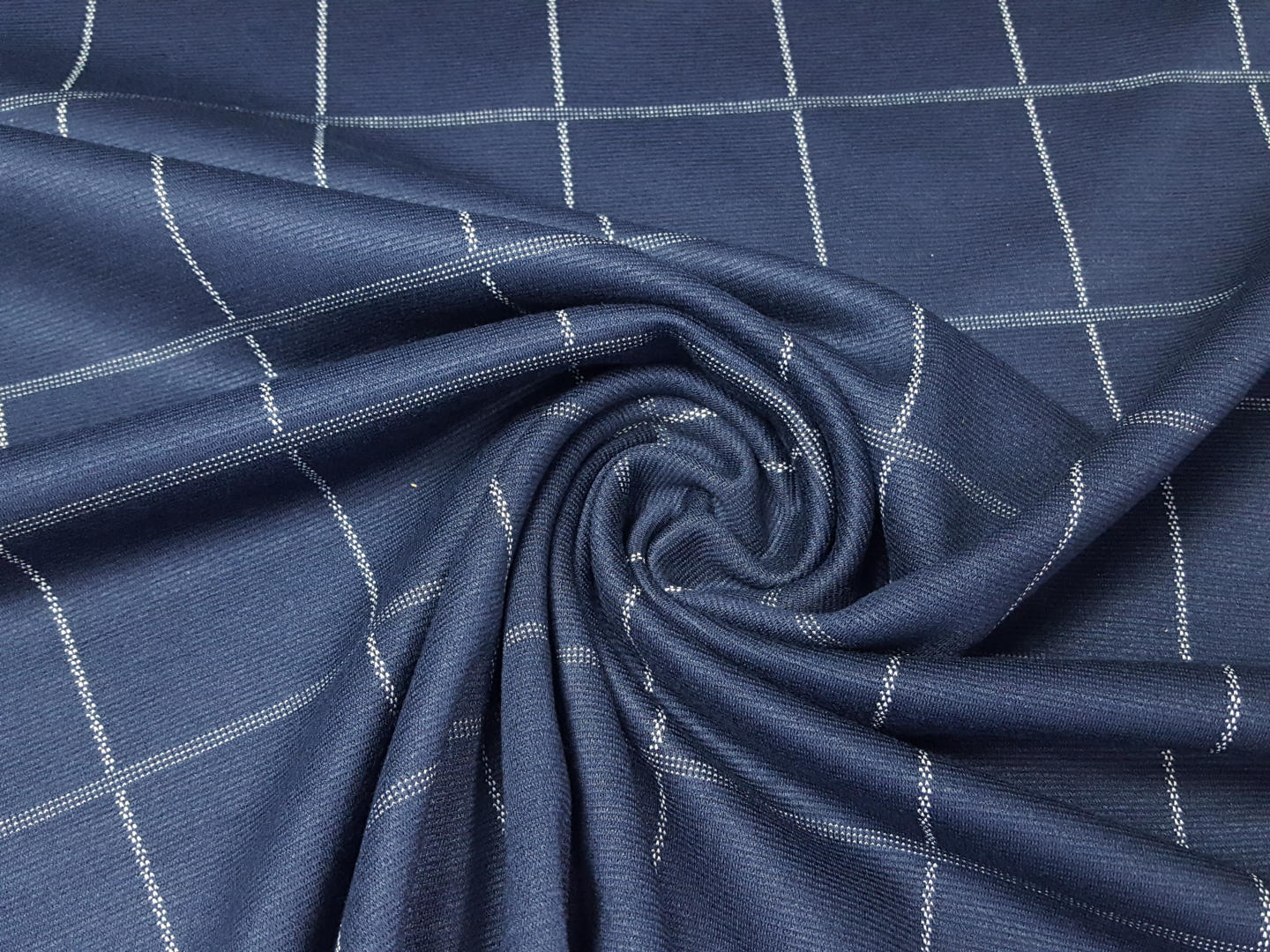Jacquard/Strick marine/weiss