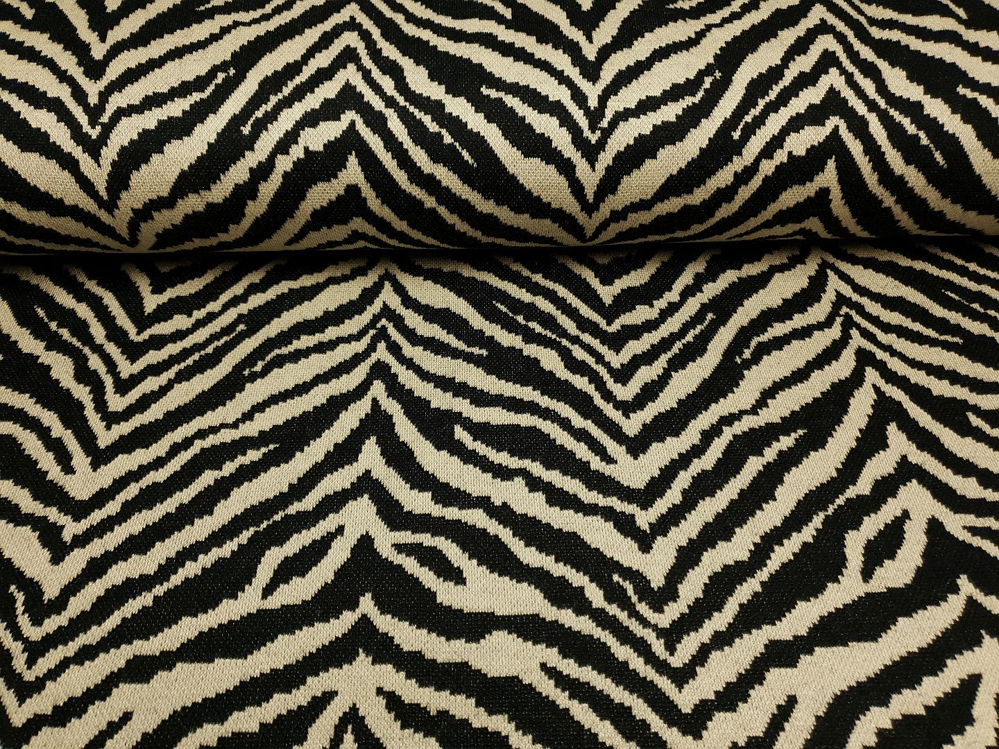 Jacquard Zebra schwarz/sand