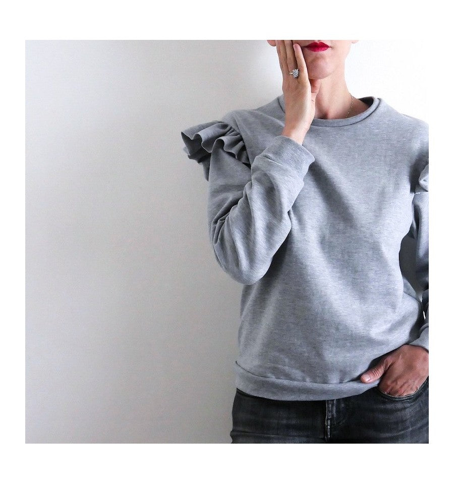 Jasmin Mum Sweatshirt/Kleid für Damen, Ikatee Papierschnittmuster