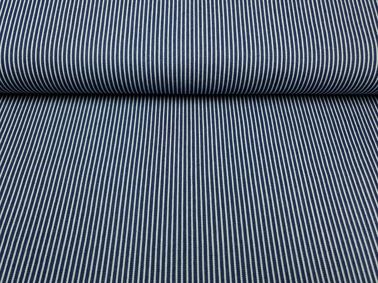 Jeans Stripes weiss/dunkelblau