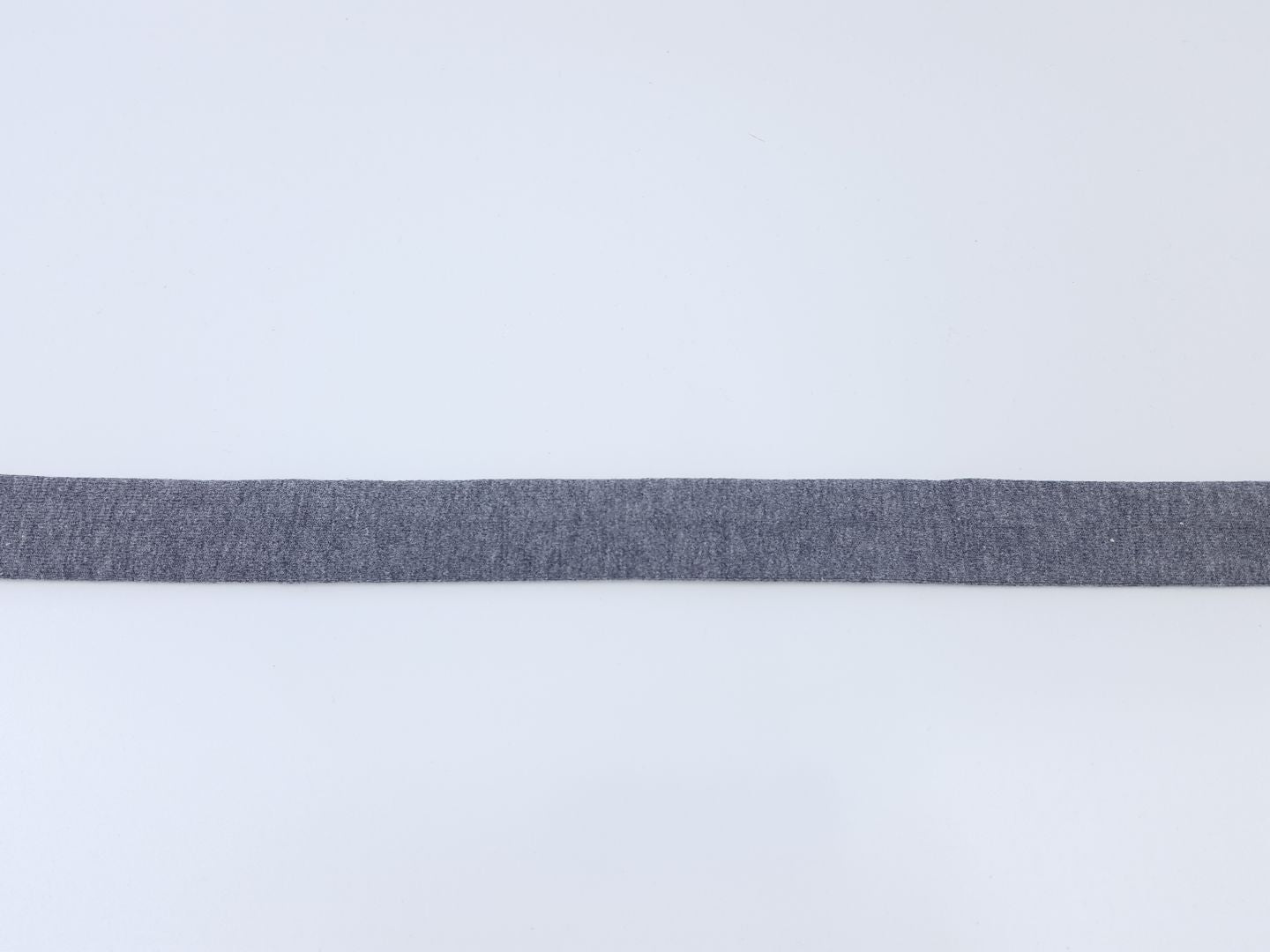 Jersey Schrägband grau melange
