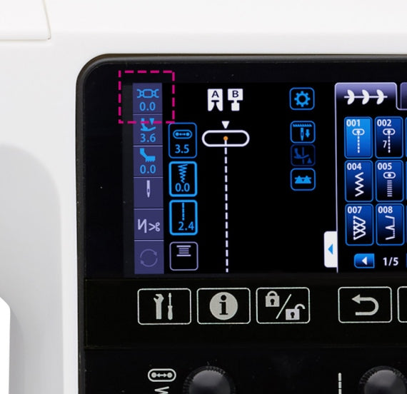 Juki KIREI HZL-NX7 Touch Display