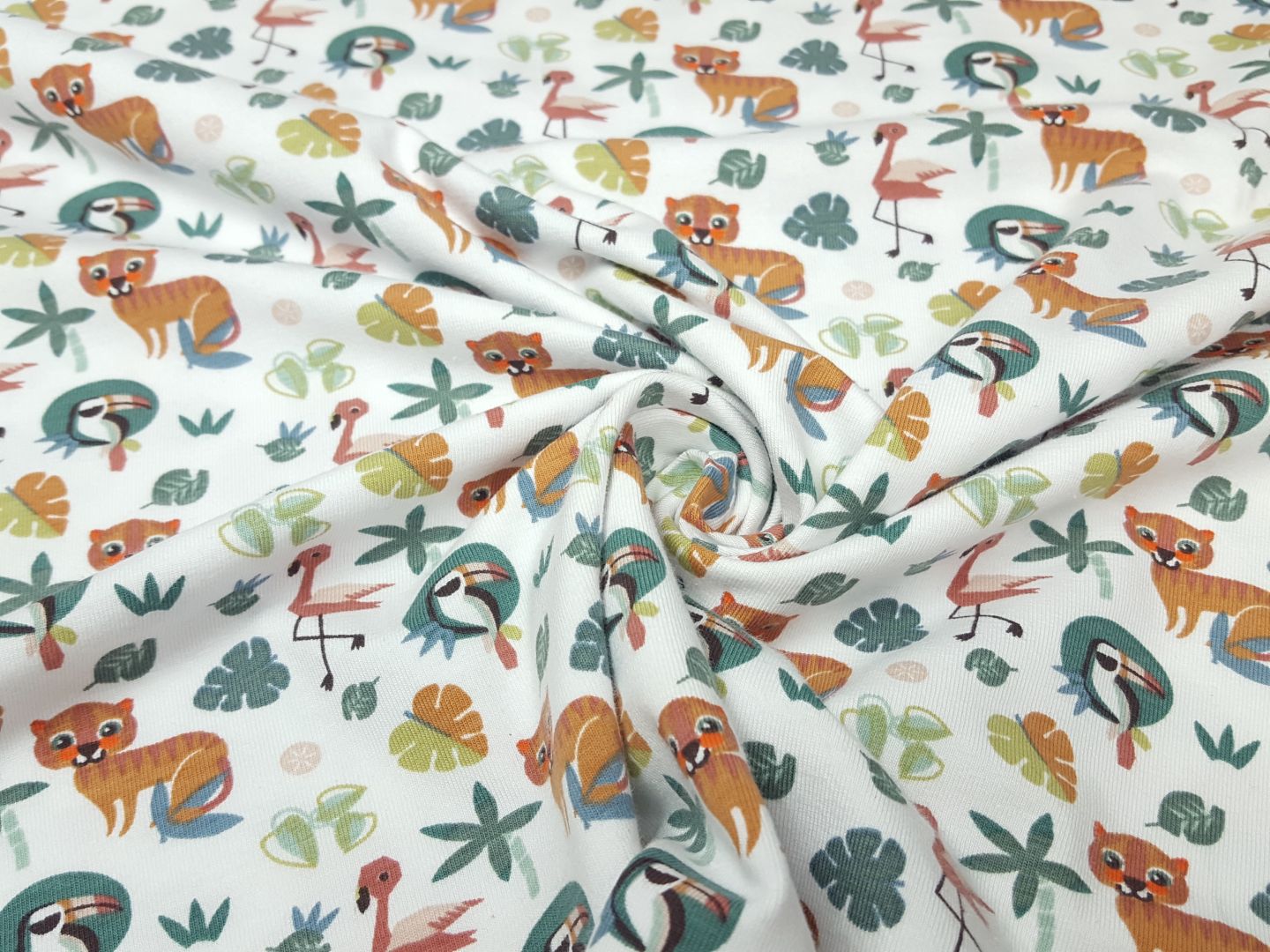 Jungle Animals weiss/bunt